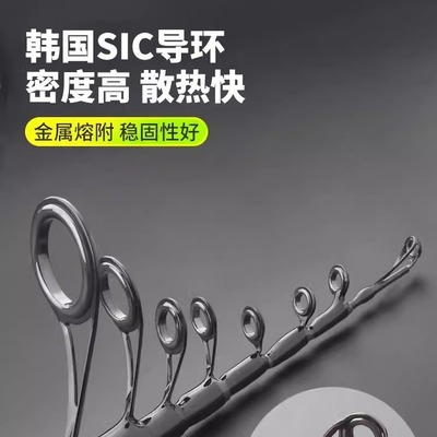 kawa路亚便携路亚竿伸缩式M调泛用远投振出旅行竿2.7米