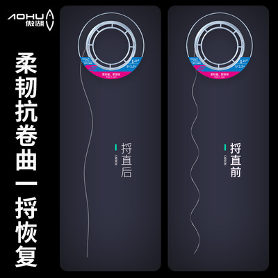 傲湖碳线 前导线路亚矶钓碳线纯碳素前导线垂钓渔具用品碳素线