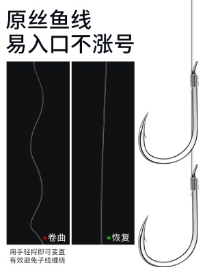 伊势尼鱼钩正品绑好子线双钩成品金袖新关东鱼钩套装野钓湖库大物
